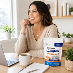 Silver Biotics Silver Lozenges with Vitamin C Orange Splash