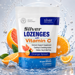 Silver Biotics Silver Lozenges with Vitamin C Orange Splash
