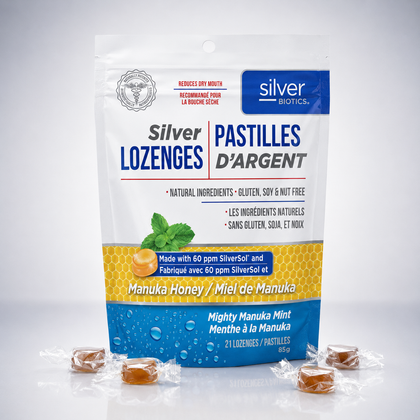 Silver Biotics Silver Lozenges Manuka Honey Mint