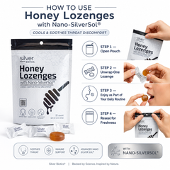 Silver Biotics Honey Lozenges with Nano-SilverSol®