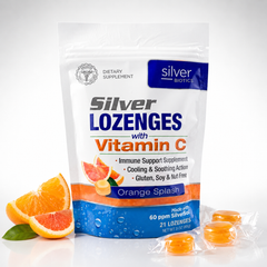 Silver Biotics Silver Lozenges with Vitamin C Orange Splash