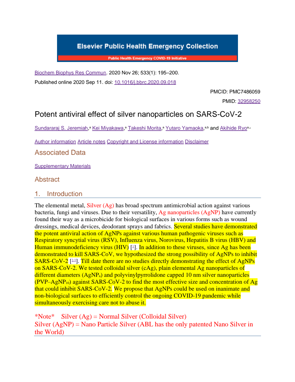 Nano-Silver and Covid-19 source preview