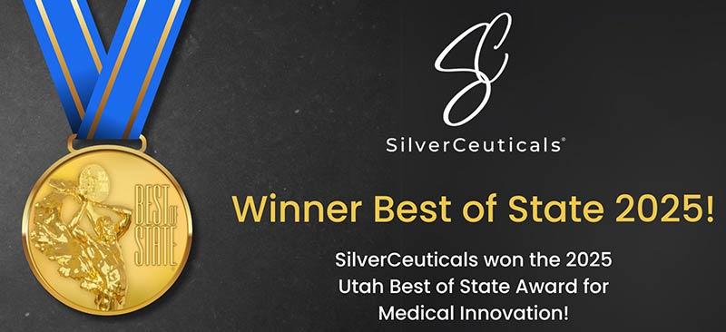 SilverCeuticals winner Best of State 2025 Medical Innovation banner