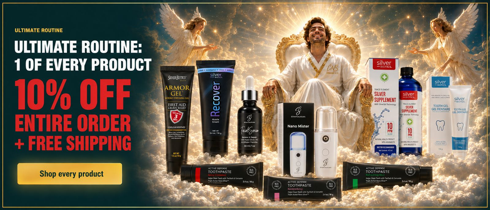 Ultimate Routine: 1 of every product, 10% off entire order plus free shipping